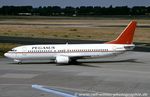 N402KW @ EDDL - Boeing 737-4Q8 - PC PGT Pegasus Airlines leased from Carnival Airlines - 26285 - N402KW - 04.1997 - DUS