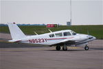 N8523Y @ EGSH - Departing from Norwich. - by Graham Reeve