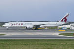 A7-BET @ LOWW - Qatar Airways Boeing 777-300 - by Thomas Ramgraber
