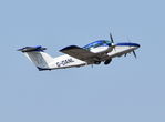 G-DANL @ EGLK - Beechcraft 76 Duchess departing Blackbushe. Ex N741D
