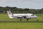 F-HBCC @ LFRB - Beech 1900D, Take off run rwy 25L, Brest-Bretagne Airport (LFRB-BES) - by Yves-Q