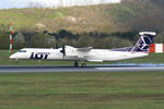 OY-YBY @ LOWW - LOT - Polish Airlines De Havilland Canada Dash 8-402Q - by Thomas Ramgraber