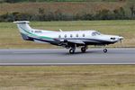 F-HDBL @ LFRB - Pilatus PC-12/47E, Take off run rwy 07R, Brest-Bretagne airport (LFRB-BES) - by Yves-Q