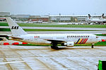LN-RCC @ EGLL - LN-RCC   Boeing 767-283ER [24728] (Scandinavian Airlines System) Heathrow~G 24/04/1993