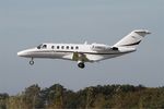 F-HMBG @ LFRB - Cessna 525A CitationJet CJ2, On final rwy 25L, Brest-Bretagne airport (LFRB-BES) - by Yves-Q