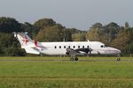 F-HBCC @ LFRB - Beech 1900D, Taxiing rwy 25L, Brest-Bretagne Airport (LFRB-BES) - by Yves-Q