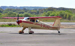 G-BUAO @ EGFH - Classic Silvaire tail dragger visiting the airport. - by Roger Winser