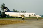 D-CEMD @ EHEH - Arrival of Lufthansa EMB120 from FRA - by FerryPNL