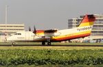 OE-LLP @ EHAM - Departure of Tyrolean DHC8 - by FerryPNL