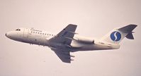 F-GBBR @ EBBR - Climbing out of Brussels mid ´90s - by Joannes Van Mierlo