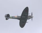 G-PTIX - Unique 'Russian' Spitfire flew past me at Amwell Nature Reserve, Herts. - by Chris Holtby