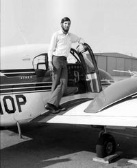 N1010P @ KVNY - Ellis M. Chernoff with Apache at VNY in 1972. Received my multiengine rating and built time toward a Commercial Certificate. - by Ellis Chernoff