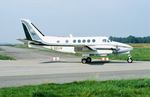 G-BBVM @ EHEH - The Laura Ashley shuttle Be100 arrives in EIN - by FerryPNL