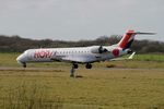 F-GRZI @ LFRB - Canadair Regional Jet CRJ-702, Take off run rwy 25L, Brest-Bretagne Airport (LFRB-BES) - by Yves-Q