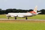 HB-IYI @ LFRB - Saab 2000, Take off run rwy 25L, Brest-Bretagne airport (LFRB-BES) - by Yves-Q