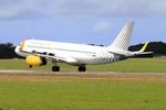 EC-MBT @ LFRB - Airbus A320-232, Landing rwy 25L, Brest-Bretagne airport (LFRB-BES) - by Yves-Q