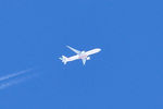 A6-ENX - OTT. Seen at 35000 feet east bound over Swansea, Wales, UK. Operated by Emirates Airlines. - by Roger Winser