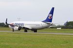 OK-TSE @ LFRB - Boeing 737-81D, Take off run rwy 25L, Brest-Bretagne airport (LFRB-BES) - by Yves-Q