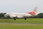 HB-IZH @ LFRB - Saab 2000, Landing rwy 25L, Brest-Bretagne airport (LFRB-BES) - by Yves-Q