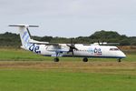 G-ECOJ @ LFRB - De Havilland Canada DHC-8-402Q Dash 8, Taxiing rwy 25L, Brest-Bretagne airport (LFRB-BES) - by Yves-Q