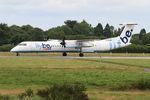 G-FLBB @ LFRB - De Havilland Canada DHC-8-402Q Dash 8, Take off run rwy 25L, Brest-Bretagne airport (LFRB-BES) - by Yves-Q