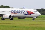OK-TSE @ LFRB - Boeing 737-81D, Taxiing rwy 25L, Brest-Bretagne airport (LFRB-BES) - by Yves-Q
