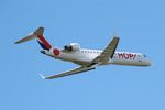 F-GRZH @ LFRB - Bombardier CRJ-702, Ready to take off rwy 07R, Brest-Bretagne airport (LFRB-BES) - by Yves-Q