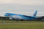 OO-TEA @ LFRB - Embraer 190LR, Landing rwy 25L, Brest-Bretagne Airport (LFRB-BES) - by Yves-Q