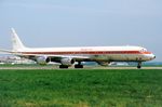 N4805J @ EBBR - Minerve DC8 lining-up - by FerryPNL