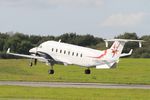 F-HBCC @ LFRB - Beech 1900D, Landing rwy 25L, Brest-Bretagne Airport (LFRB-BES) - by Yves-Q