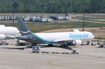 N313AZ @ KRFD - Boeing 767-338 - by Mark Pasqualino