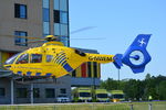 G-NWEM - North West Air Ambulance, taking off from Royal Stoke Hospital, Stoke-on-Trent, Staffordshire. - by David M Morris