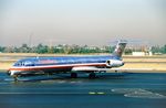 N288AA @ KSNA - American MD82 parked - by FerryPNL
