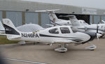 N246FA @ EGJB - Parked outside ASG, Guernsey - by alanh