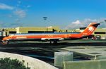 XA-AMO @ KLAX - Push-back of Aeromexico MD82 - by FerryPNL