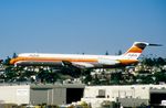 N931PS @ KSAN - PSA MD81 over the numbers - by FerryPNL
