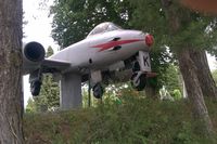 OO-ARU @ ? - Belgian Air Force Gloster Meteor OO-ARU (ex-EG162) at the Dinant Citadelle - by Merijn Passchier
