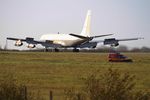4X-JYV @ LFRB - Israeli Air Force Boeing 707-3L6C, Reverse thrust landing rwy 25L, Brest-Bretagne Airport (LFRB-BES) - by Yves-Q