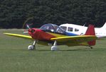 G-CKCF @ EGLM - Colourful 1960 Scintex Emeraude lands at White Waltham a very welcome arrival - by Chris Holtby