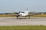 95 @ LFRJ - Socata TBM-700A, Taxiing to parking area, Landivisiau Naval Air Base (LFRJ) Tiger Meet 2017 - by Yves-Q