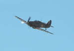 LF363 - Off airport. BBMF aircraft representing Hurricane P3878 coded YB-W of 17 Squadron RAF during the Battle of Britain circa May 1940. Displaying at the Pembrey and Burry Port Carnival held in Burry Port, Carmarthenshire, Wales, UK. - by Roger Winser