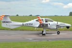 G-FFMV @ EGSH - Leaving Norwich with new colour scheme and titles.