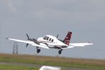 N256PT @ EGTR - Taking off from Elstree Aerodrome - by Chris Holtby