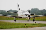 95 @ LFRJ - Socata TBM-700A, Taxiing to parking area, Landivisiau Naval Air Base (LFRJ) Tiger Meet 2017 - by Yves-Q