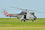 XW224 @ EGSH - Arriving at Norwich for fuel with RAF Puma 50 colour scheme. - by keithnewsome