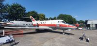 XS735 - Hawker Siddeley Dominie on display off airport at South Yorkshire Air Musum - by andrew breeden