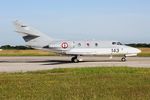 143 @ LFRJ - Dassault Falcon 10MER, Taxiing to holding point rwy 26, Landivisiau Naval Air Base (LFRJ) - by Yves-Q