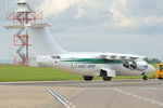 A9C-BRF @ EGSH - Towed toward spray shop.