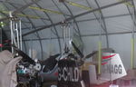 G-NAGG @ EGHP - Crammed into the gyro hangar at Popham - by Chris Holtby