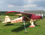 G-BUAO @ EGHP - Cracking 1946 Luscombe 8A parked at Popham in borrowed G-BSNE cover - by Chris Holtby